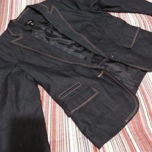 raefella  Blue Denim Blazer size 8P